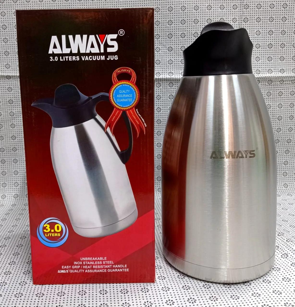 Always 3L Stainless Steel Vacuum Jug