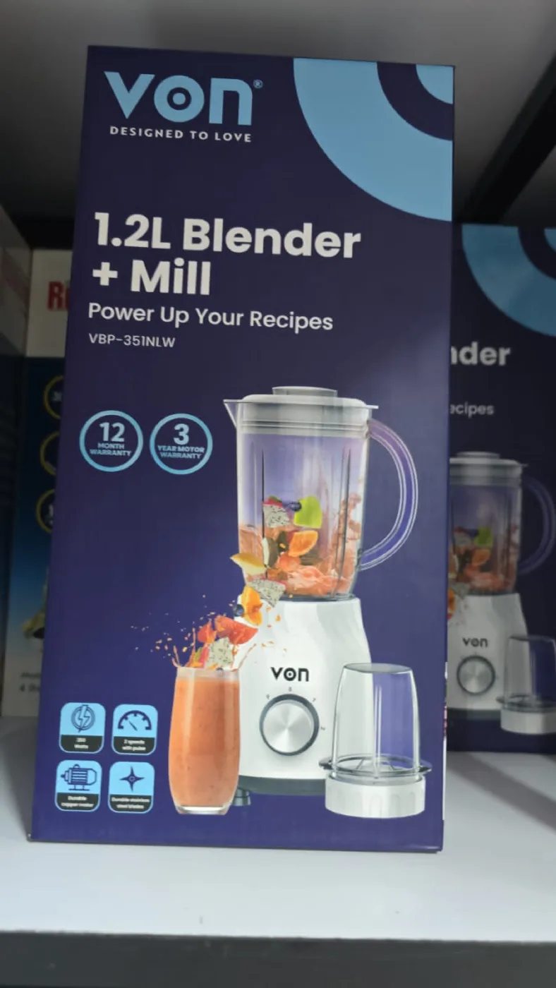 VON 1.2 litre blender and mill box