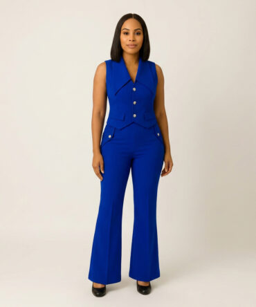 The Boss Silhouette: Tailored Two-Piece Vest Set