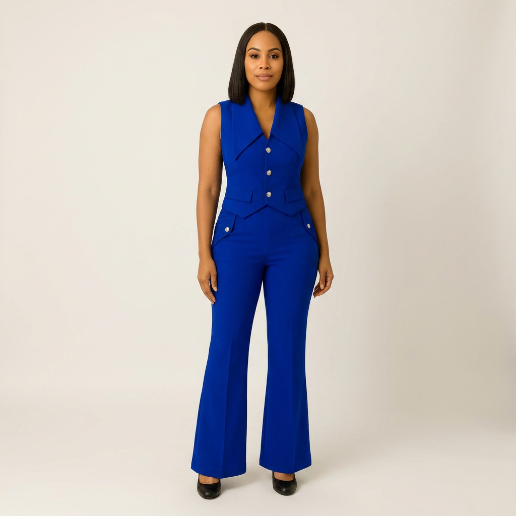 The Boss Silhouette: Tailored Two-Piece Vest Set