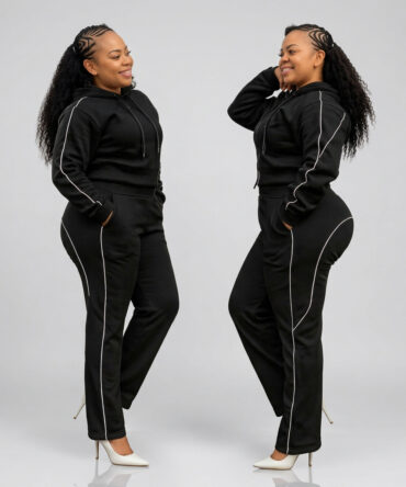 Contour Piped Sweat-Set