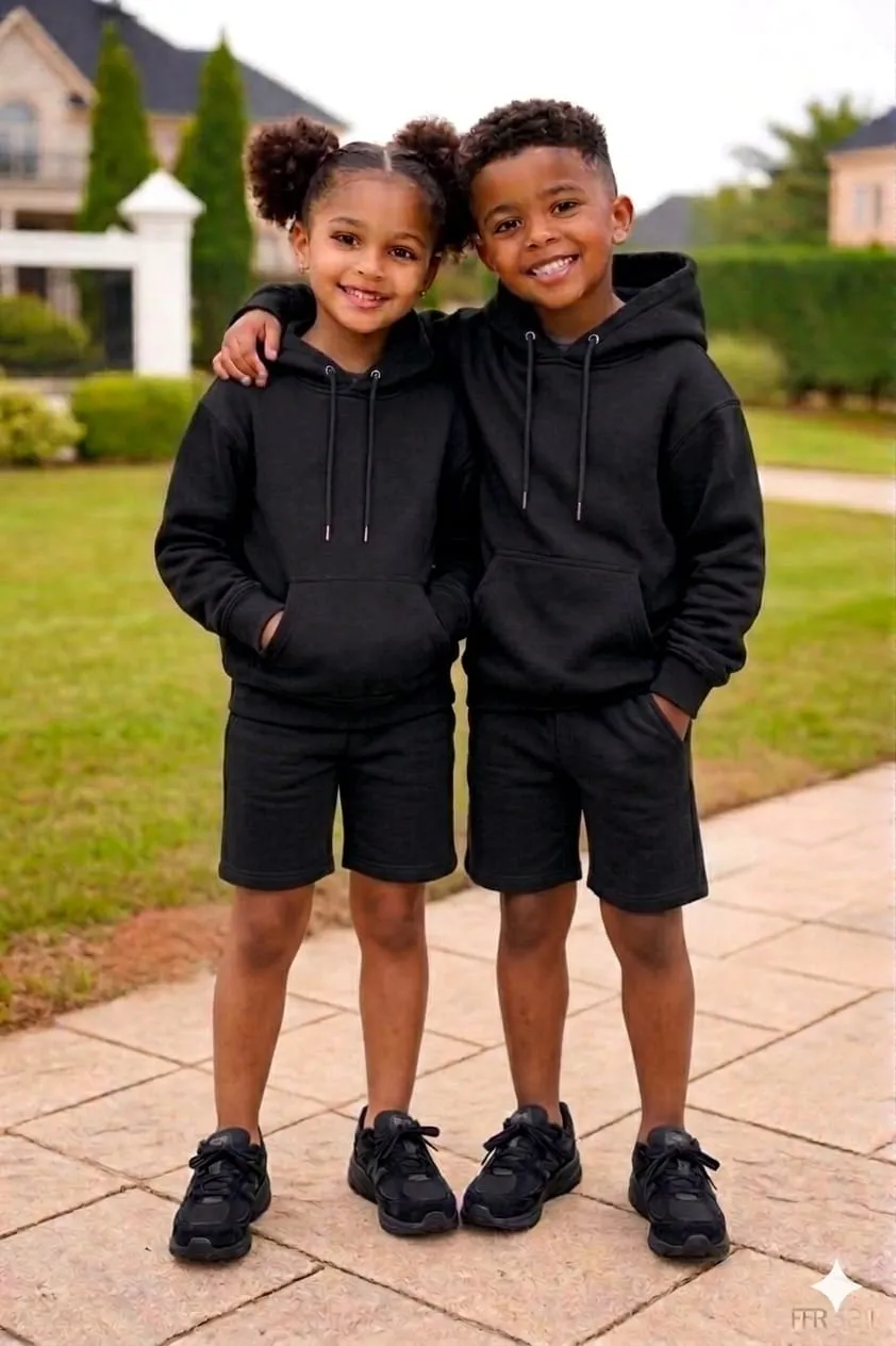 Kids' Essential Two-Piece Hoodie Set - Image 5