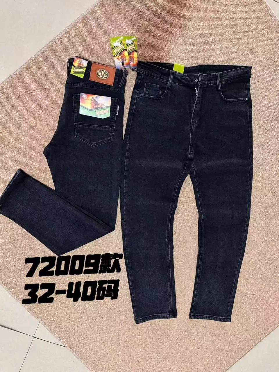 Men's Premium Dark Wash Denim Jeans - Image 3