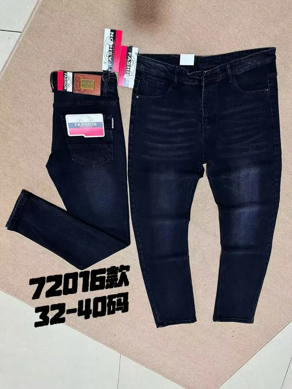 Men's Premium Dark Wash Denim Jeans - Image 6