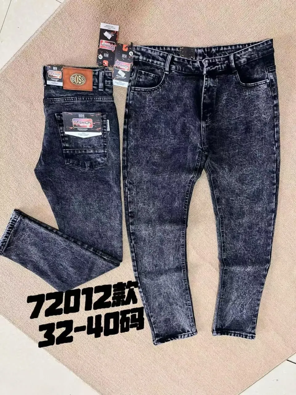 Men's Premium Dark Wash Denim Jeans - Image 7